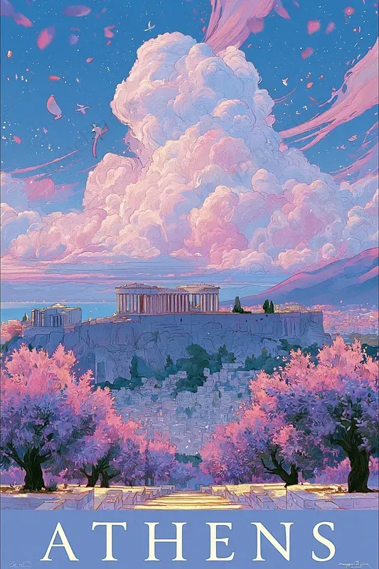 Dreamy Pastel Travel Posters