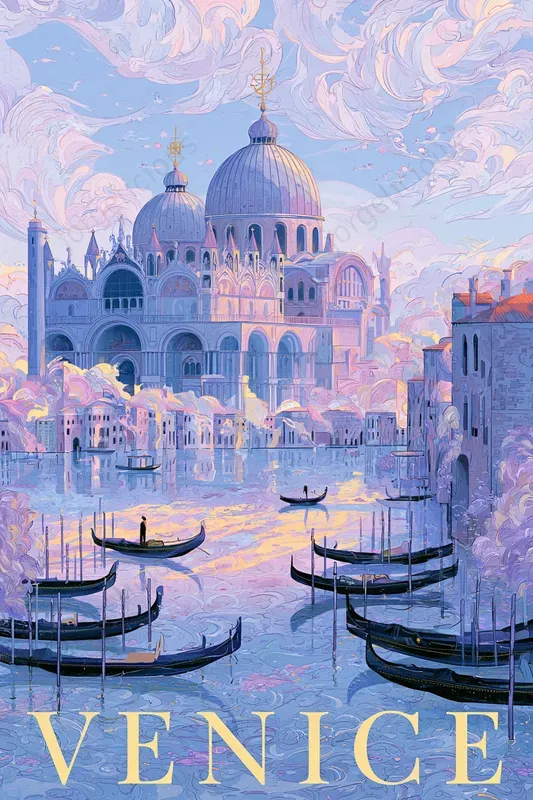 Dreamy Pastel Travel Posters