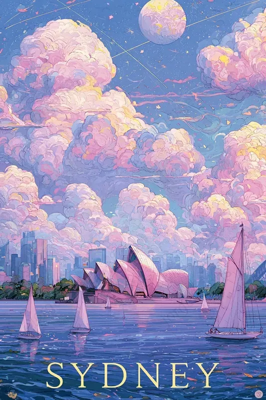 Dreamy Pastel Travel Posters