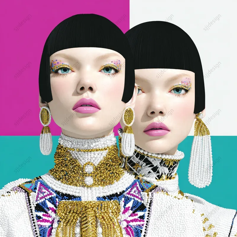 Maximalist Fashion Collage Art
