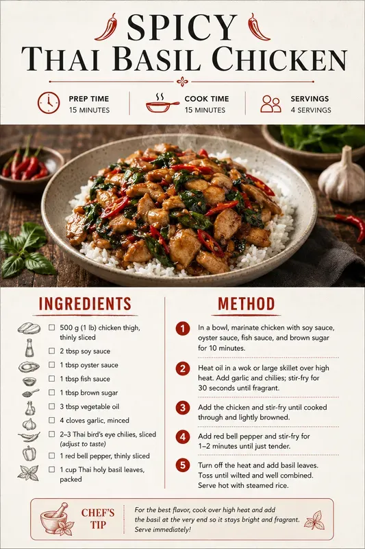 Recipe Infographic Poster Generator