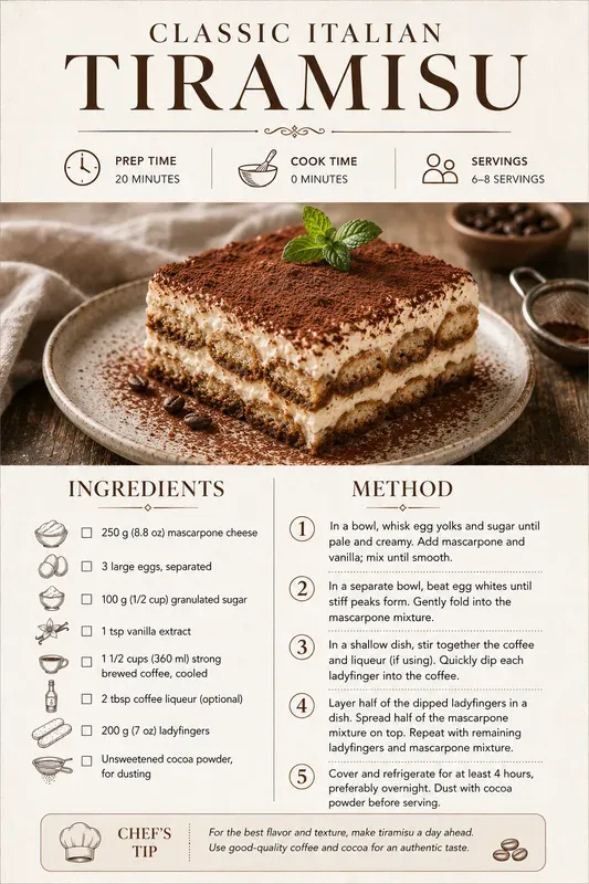 Recipe Infographic Poster Generator