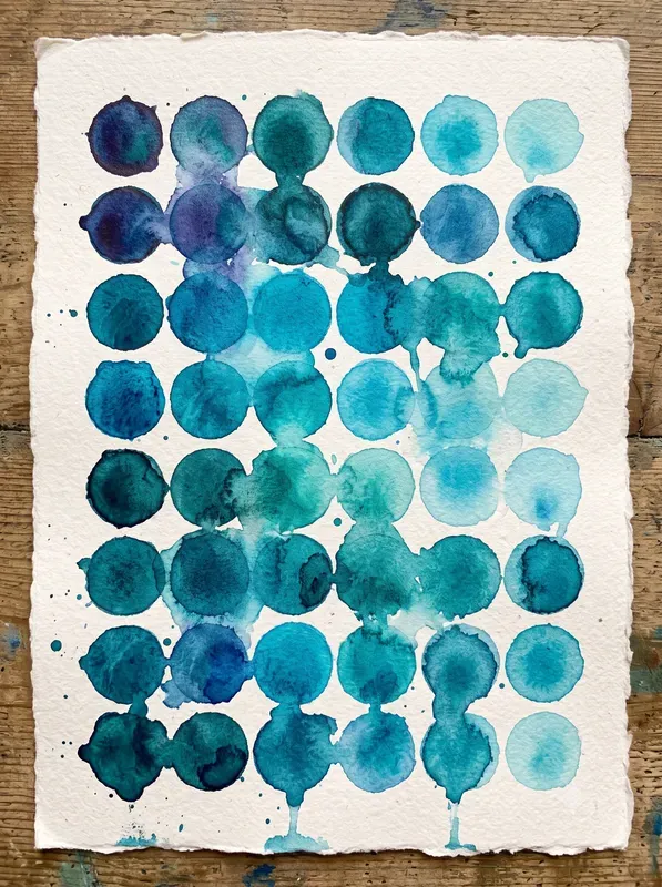 Watercolor Swatch Journal Papers