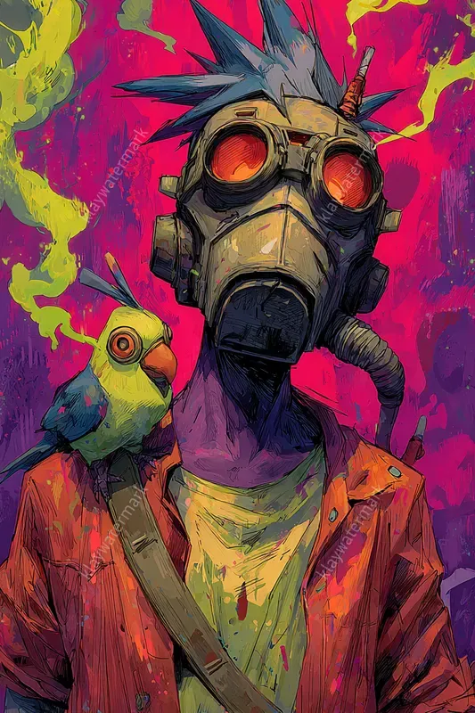 Toxic Psychedelic Comic Style