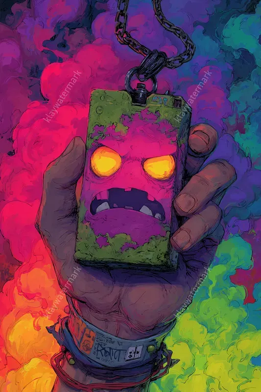 Toxic Psychedelic Comic Style