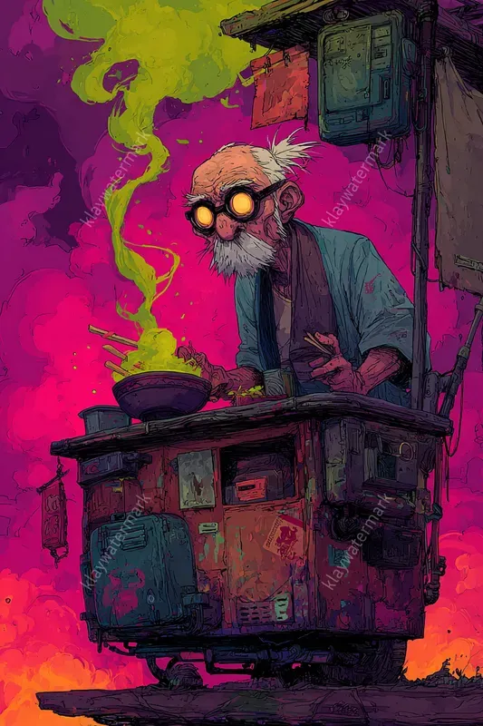 Toxic Psychedelic Comic Style