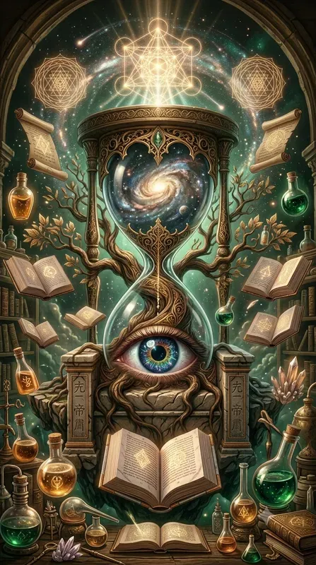Mystical Gold Third Eye Oracle Art