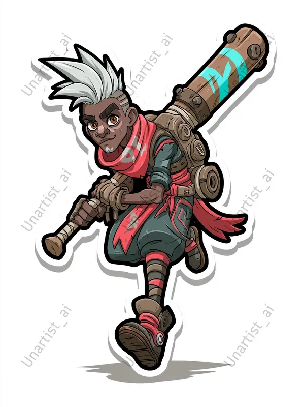 League Of Legends Champion Sticker Art