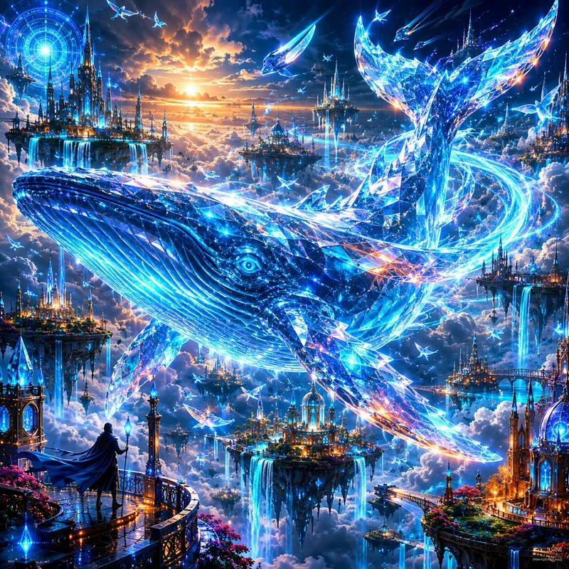 Neon Dreamscapes Beyond Reality