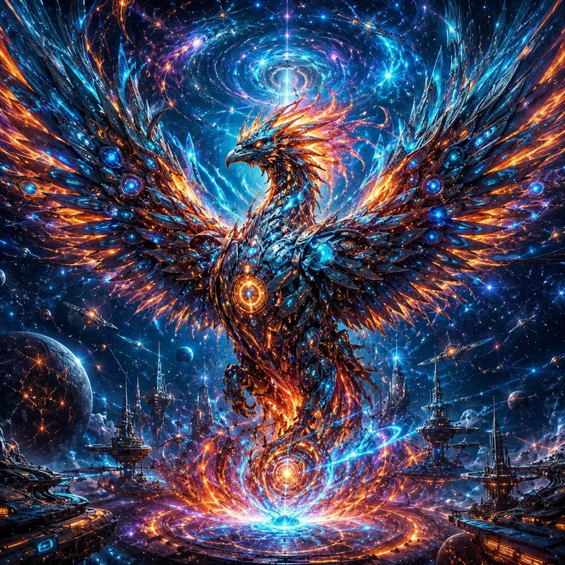Neon Dreamscapes Beyond Reality