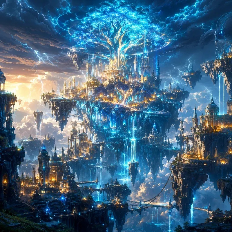 Neon Dreamscapes Beyond Reality