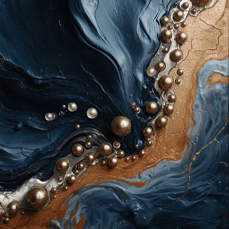 Pro Abstract Liquid Metal Textures