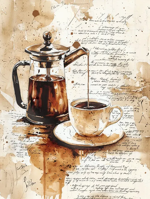 Coffee Time Junk Journal Pages