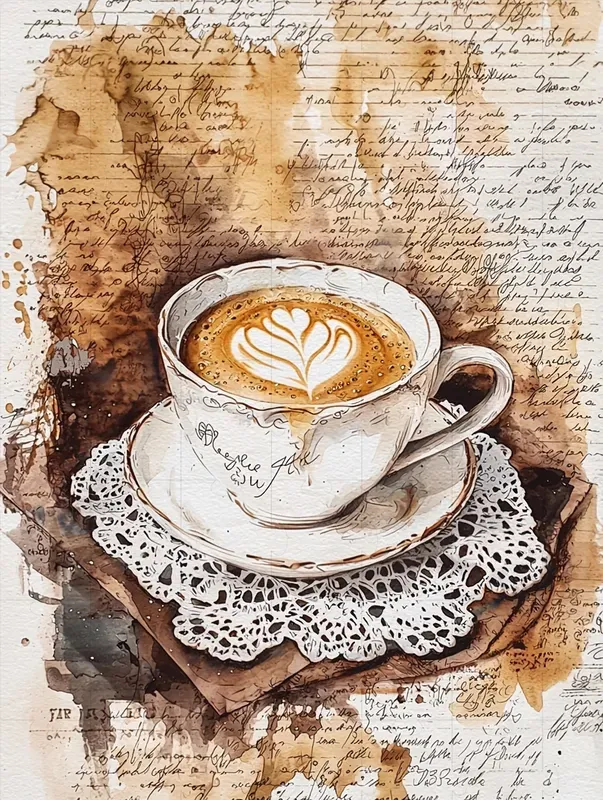 Coffee Time Junk Journal Pages