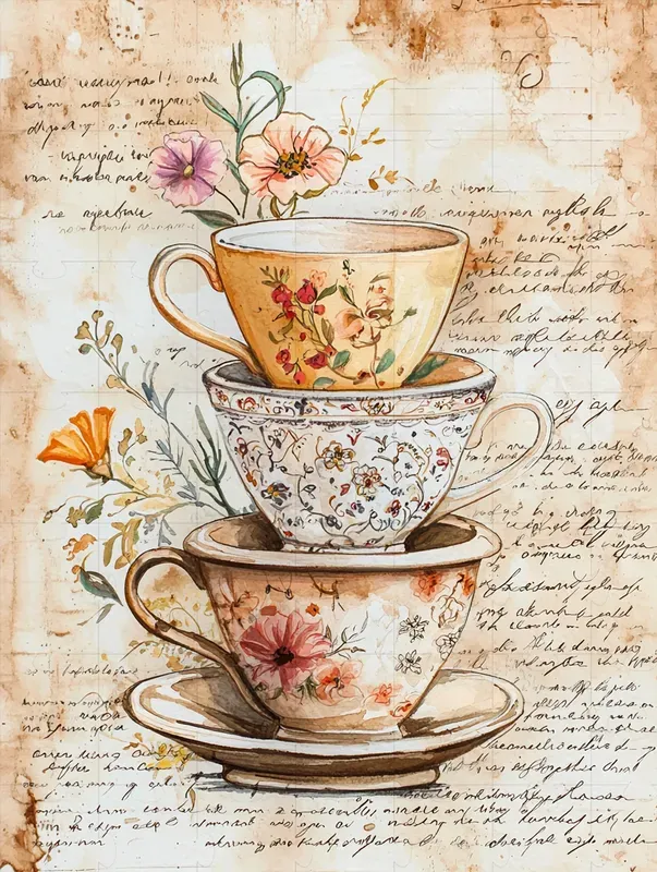 Coffee Time Junk Journal Pages