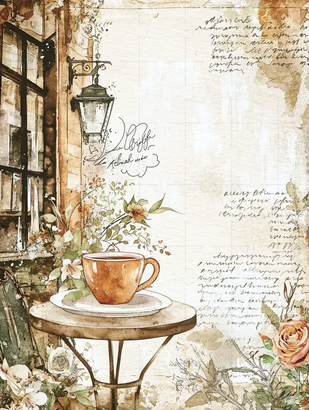 Coffee Time Junk Journal Pages