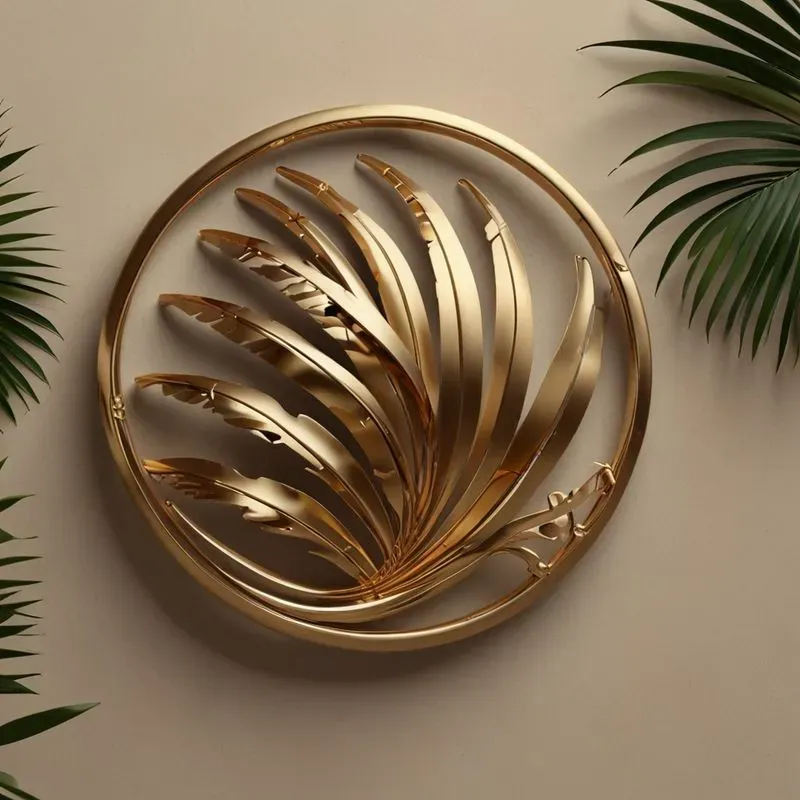 Luxury 3d Botanical Wall Sculpture Logos