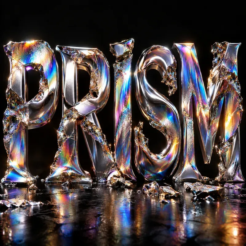 Tactile Metallic Editorial Typography