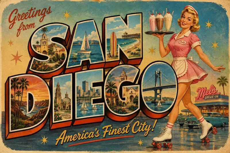 Vintage Travel Postcards