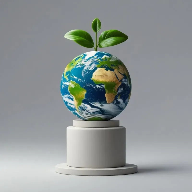 3D Eco Green Tech UI Icons