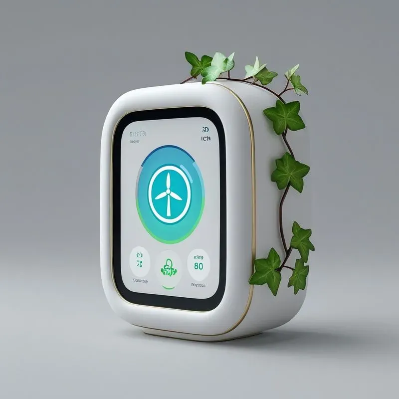 3D Eco Green Tech UI Icons