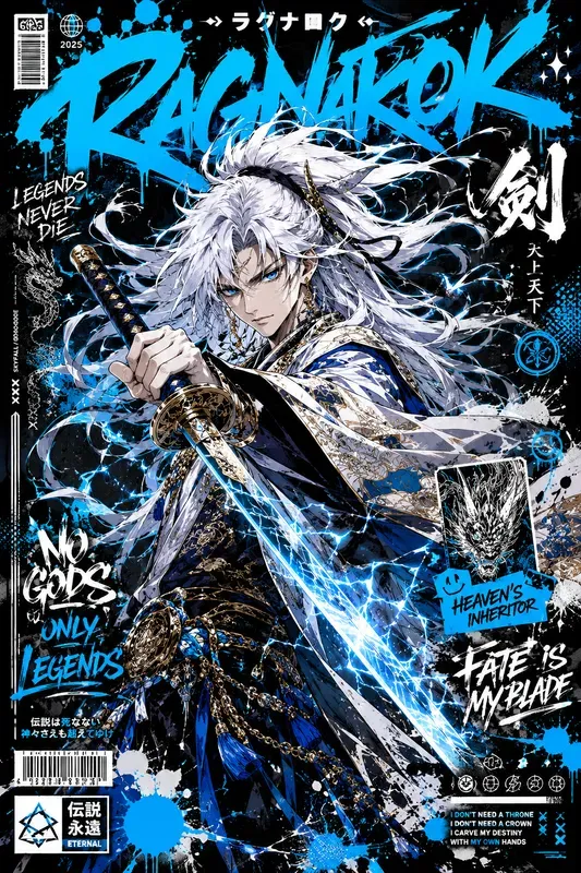 Anime Graffiti Poster Art