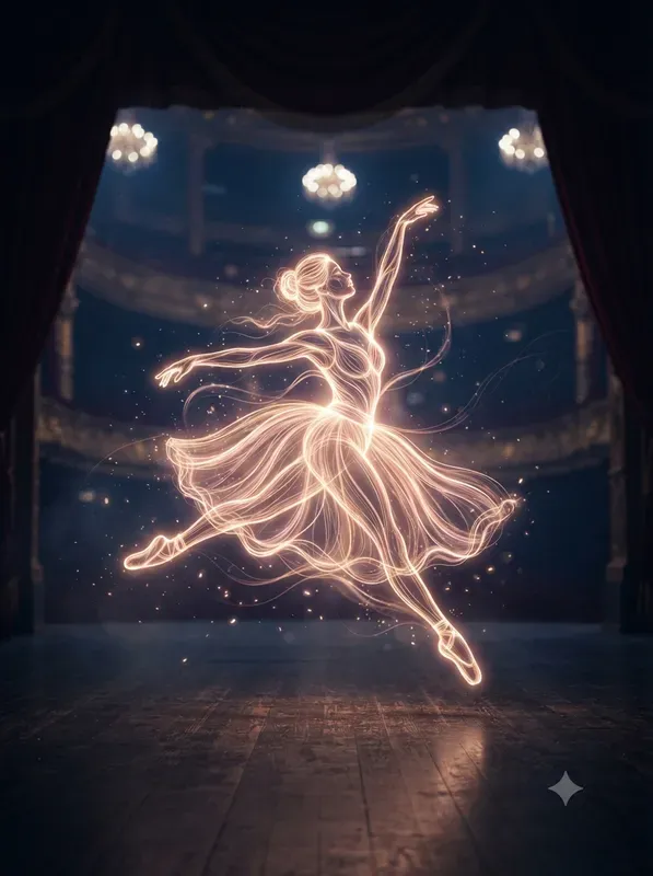 Glowing Light Trail Art