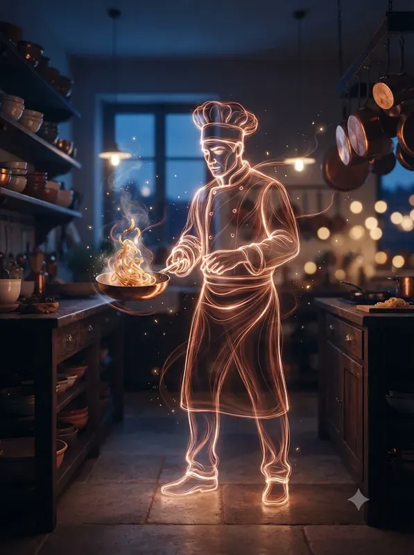 Glowing Light Trail Art