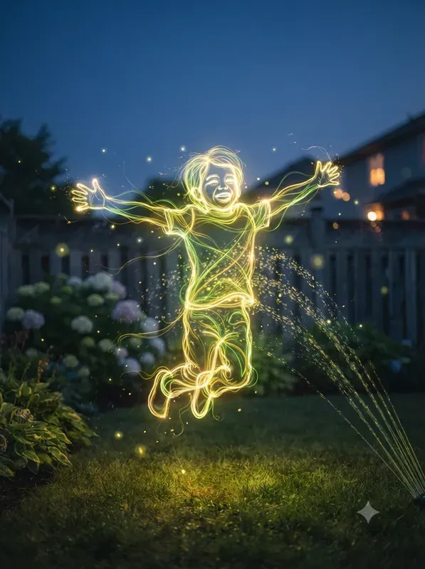 Glowing Light Trail Art