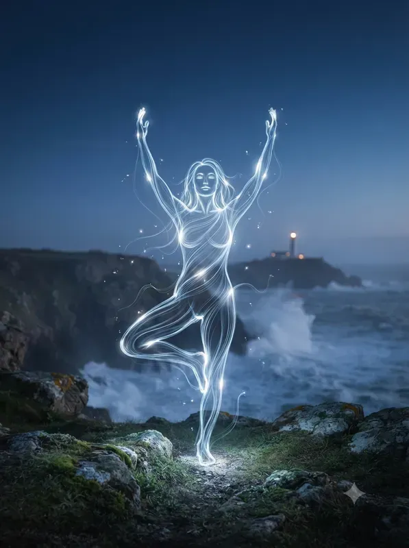 Glowing Light Trail Art