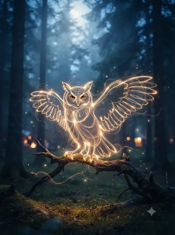 Glowing Light Trail Art