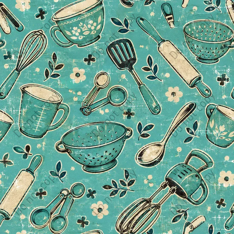 Vintage Oilcloth Seamless Tiles
