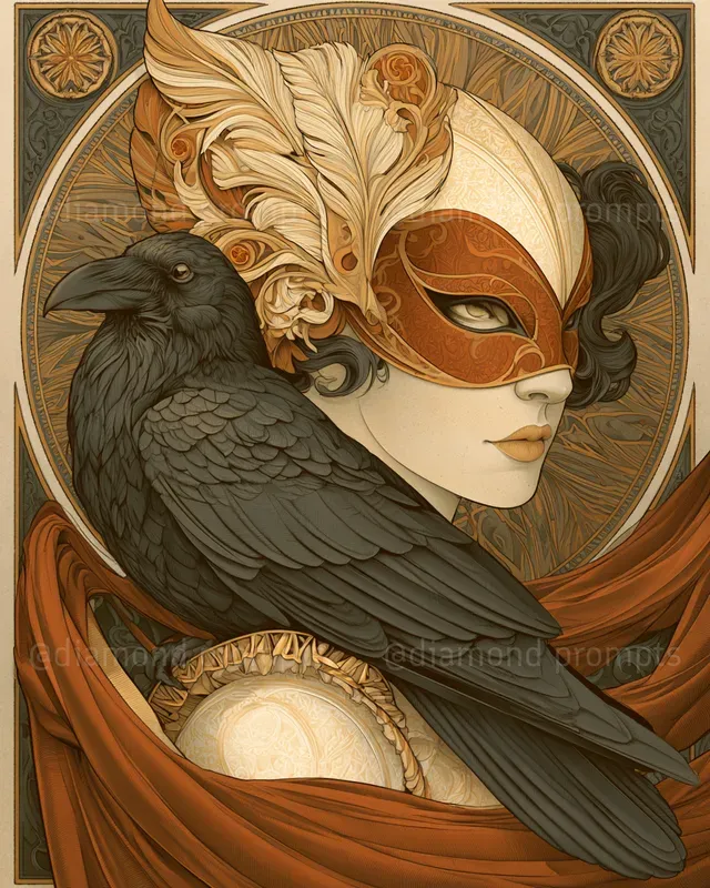 Decorative Symbolist Portraits