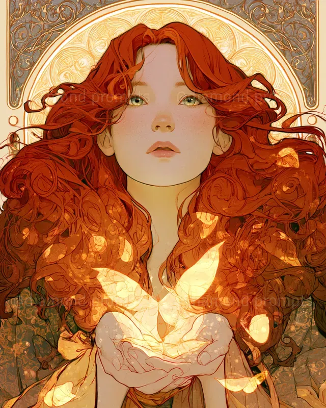 Decorative Symbolist Portraits