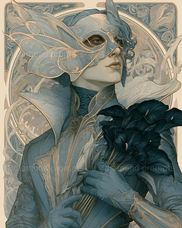 Decorative Symbolist Portraits
