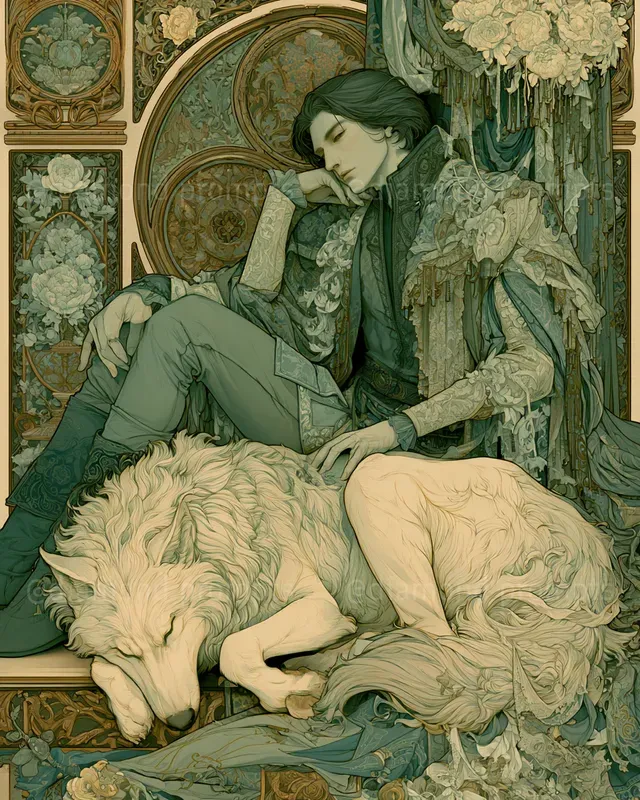 Decorative Symbolist Portraits