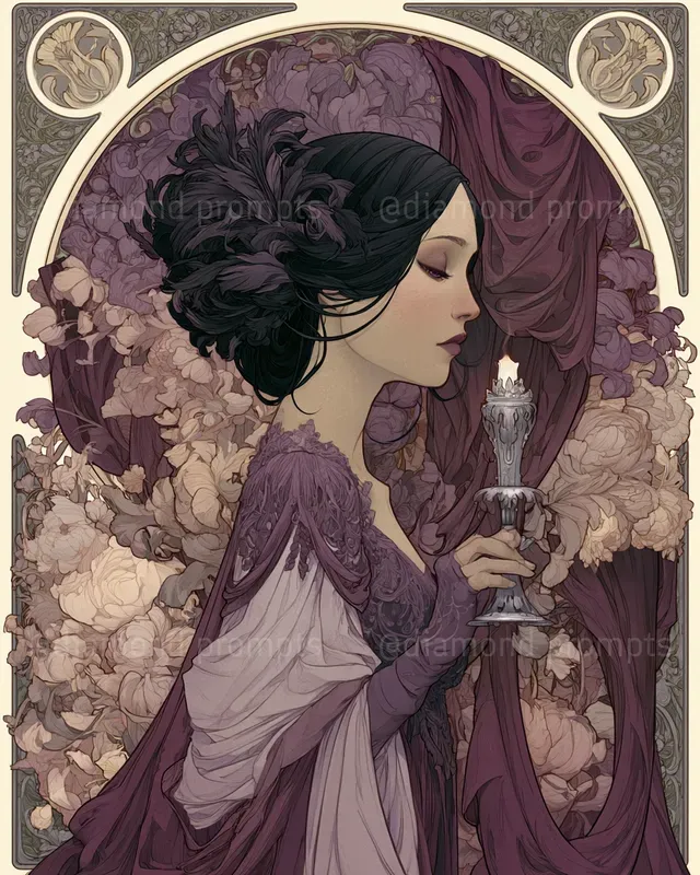 Decorative Symbolist Portraits