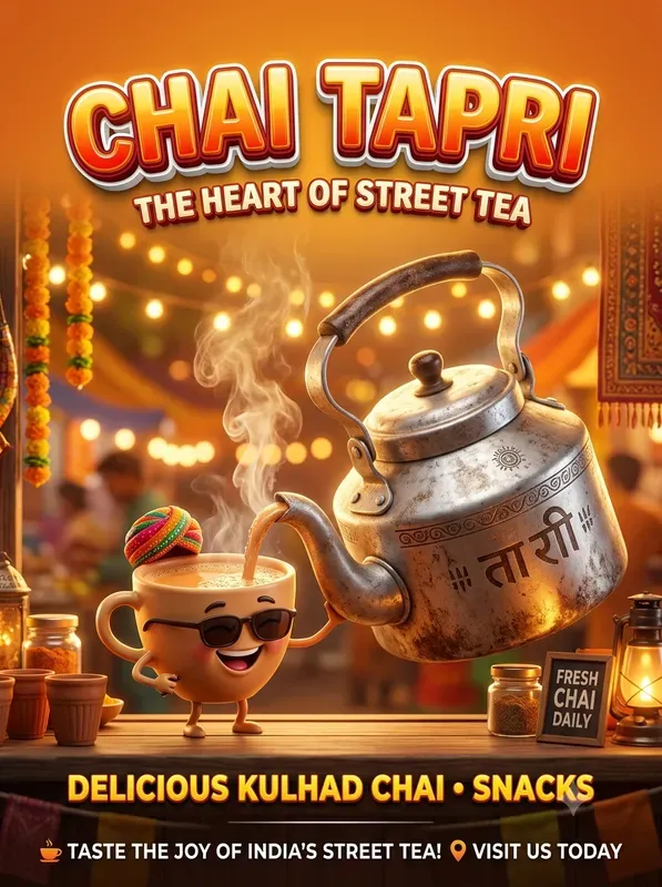 3D Shop Food Stall Poster Generator