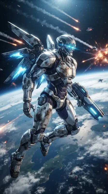 Futuristic Mecha Warriors