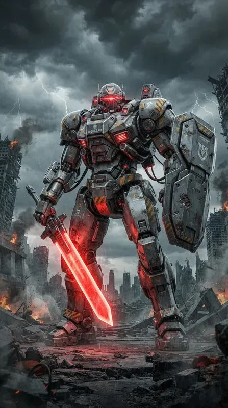 Futuristic Mecha Warriors