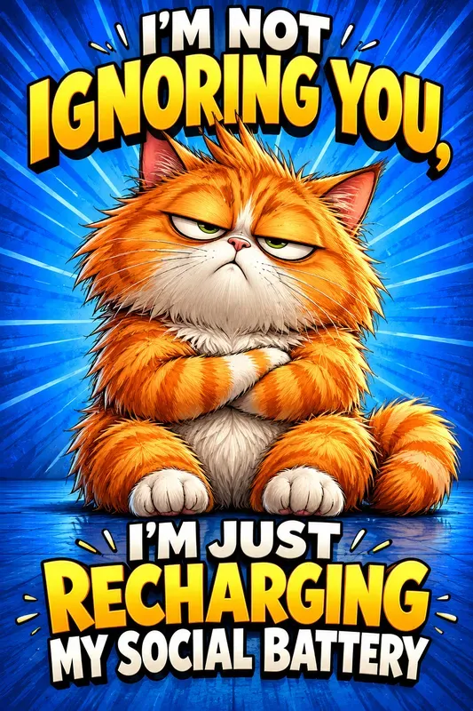 Funny Attitude Cartoon Quote Posters