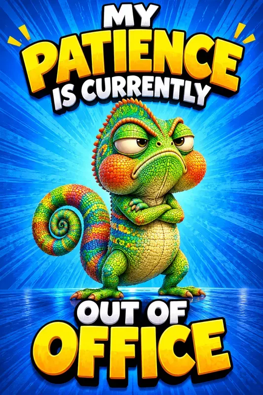 Funny Attitude Cartoon Quote Posters
