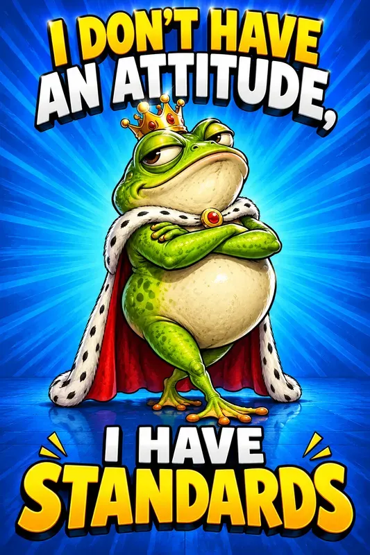 Funny Attitude Cartoon Quote Posters
