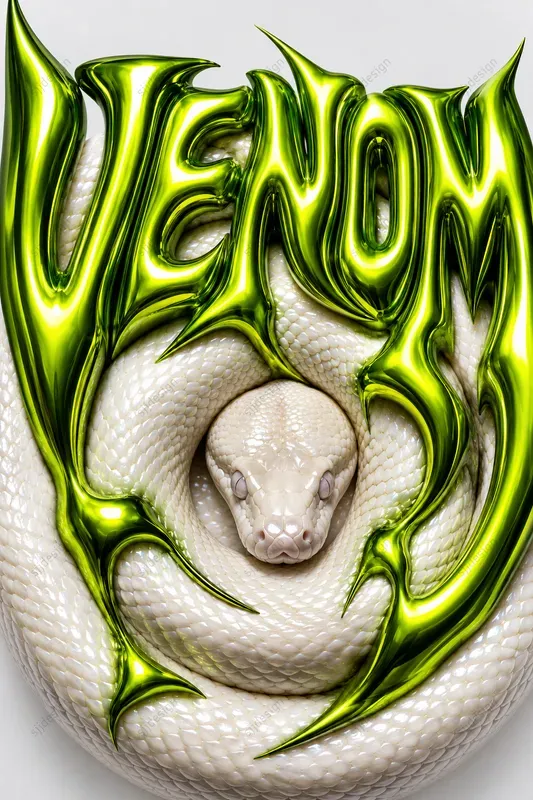 Liquid Metal Distortion Typographies