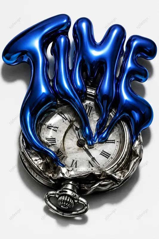 Liquid Metal Distortion Typographies