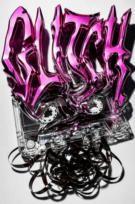Liquid Metal Distortion Typographies