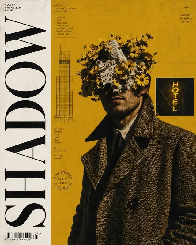 Surreal Blueprint Editorial Covers