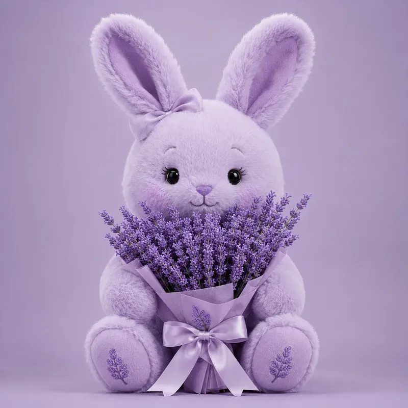 Pastel Plush Toy Floral Portraits