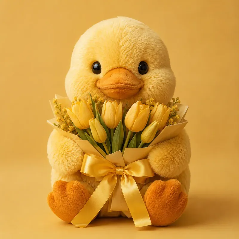 Pastel Plush Toy Floral Portraits