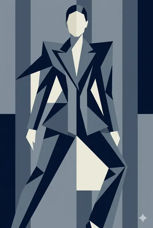 Abstract Geometric Fashion Poster Art